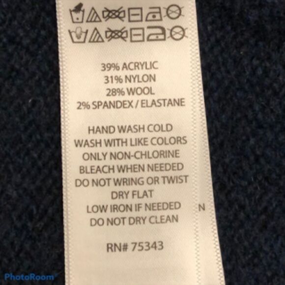 C & C california Color Block Sweater Wool Blend - Picture 3 of 4